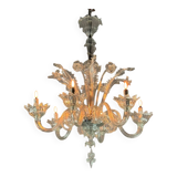 Venetian Murano glass chandelier, 6 light arms, circa 1930