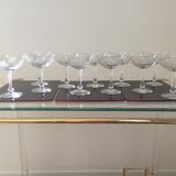 11 cups a champagne in crystal