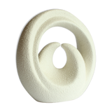 Vase cercles croisés de Roberto Rigon pour Bertoncello, Italie années 1970