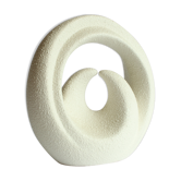 Vase cercles croisés de Roberto Rigon pour Bertoncello, Italie années 1970