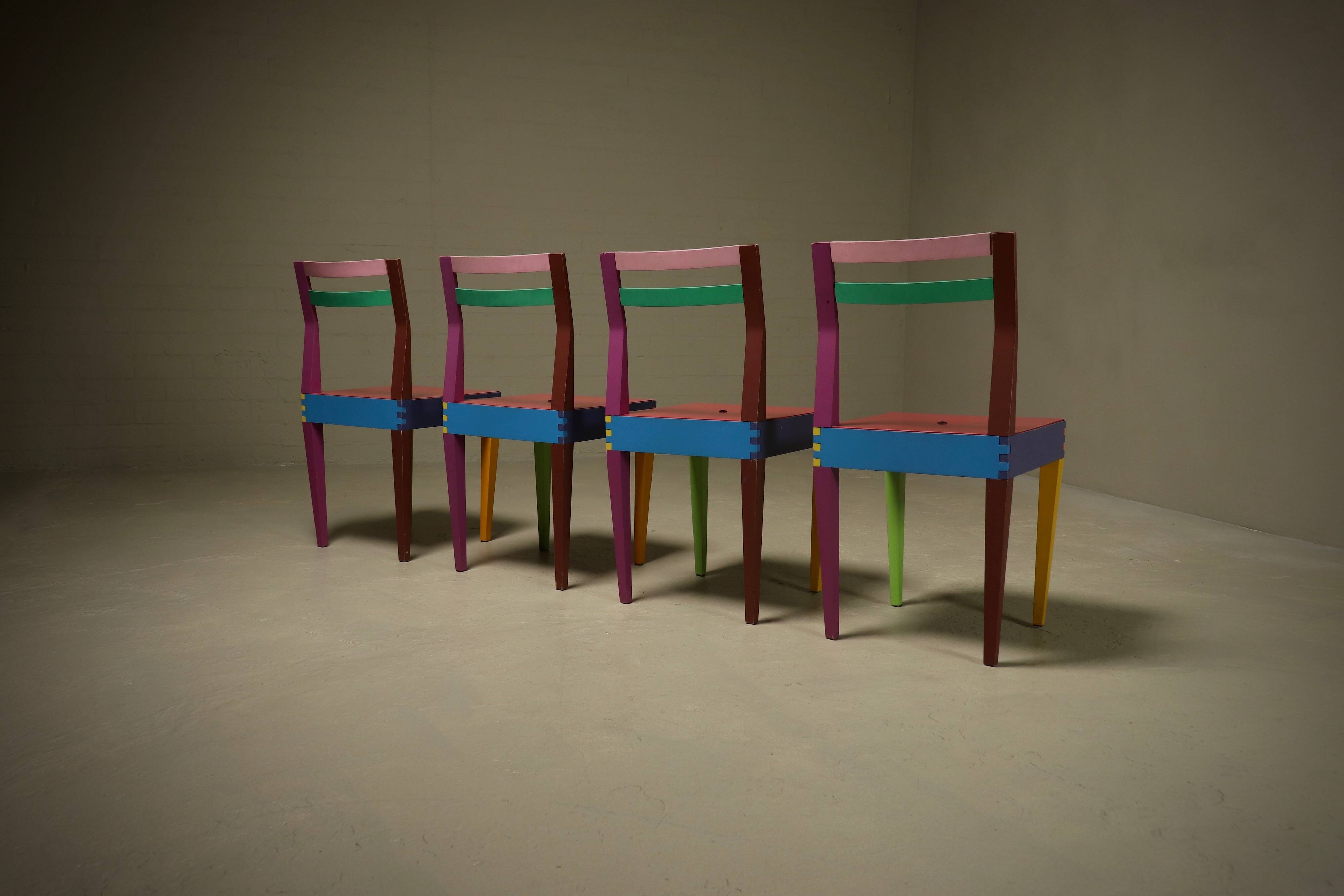 Ensemble de salle à manger Dry Series par Massimo Morozzi pour Giorgetti Matrix, années 1980