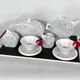 Ceramic Tea Set by Mas for Memphis Milano, 1980s, Set of 7