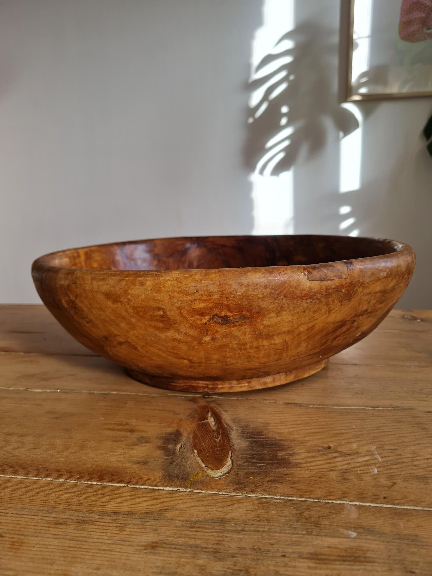 Saladier en bois d'olivier véritable