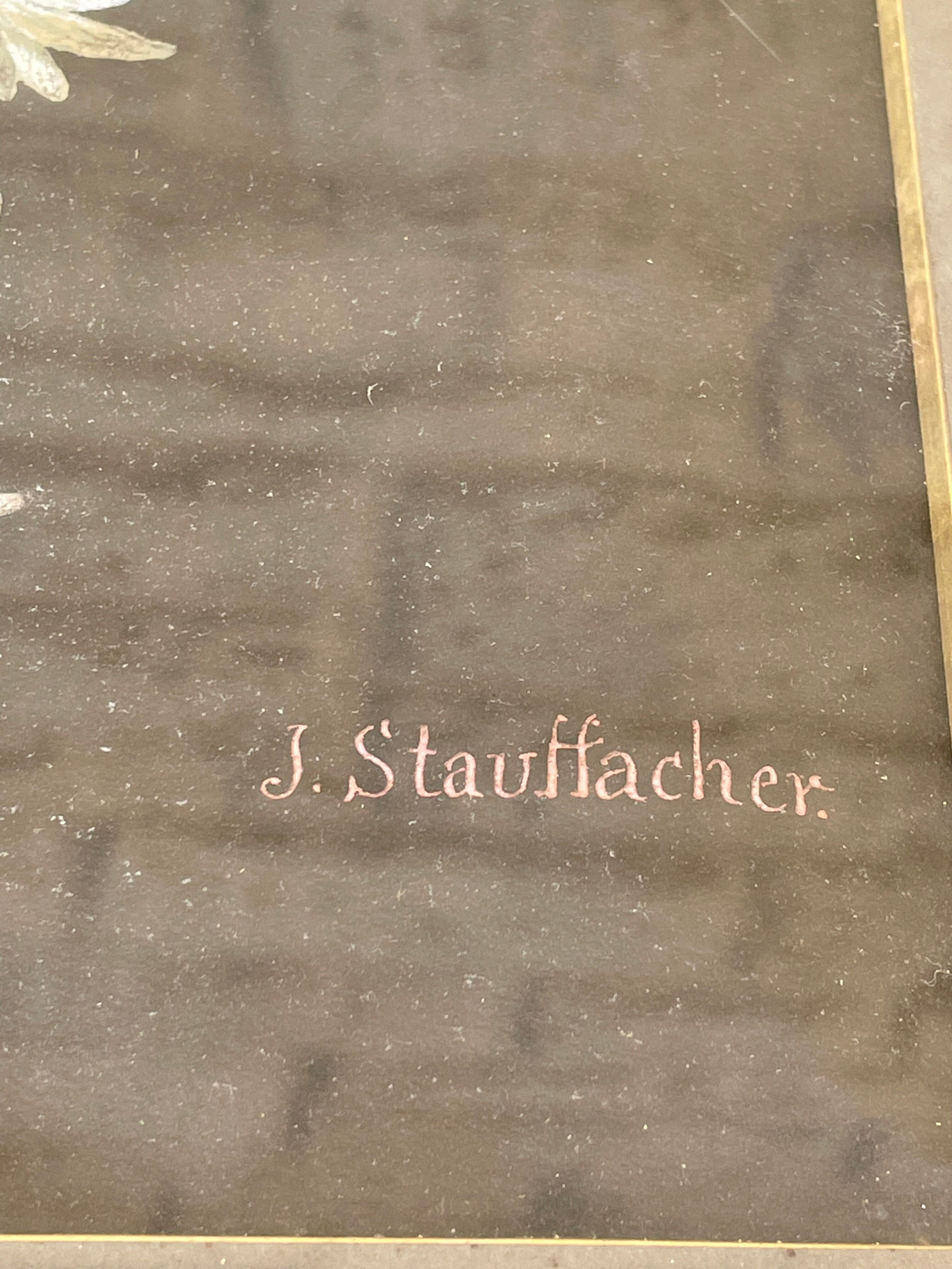 Painting old flowers Stauffacher cabinet of curiosity