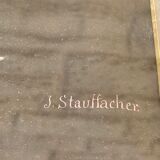 Tableau peinture ancienne fleurs Stauffacher cabinet de curiosité