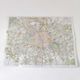 Vintage map 1970 Paris and its suburbs 75x55cm duplex
