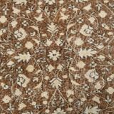 Tapis persan à motifs floraux beige et marron 147x264 cm SK 24773
