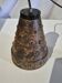 Mcm brutalist Burned copper glass Peill Putzler lamp