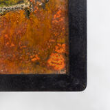 Robert and Jean Cloutier lava and metal coffee table, 1950s