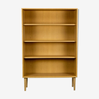 Vintage blond oak shelf from WK Möbel, 1970s