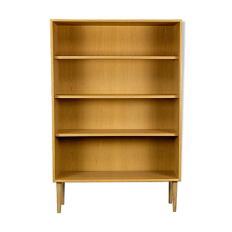 Vintage blond oak shelf from WK Möbel, 1970s