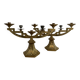Paire de candélabres en bronze doré d'époque ART DECO