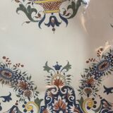 Large round faience dish of Rouen XIX century