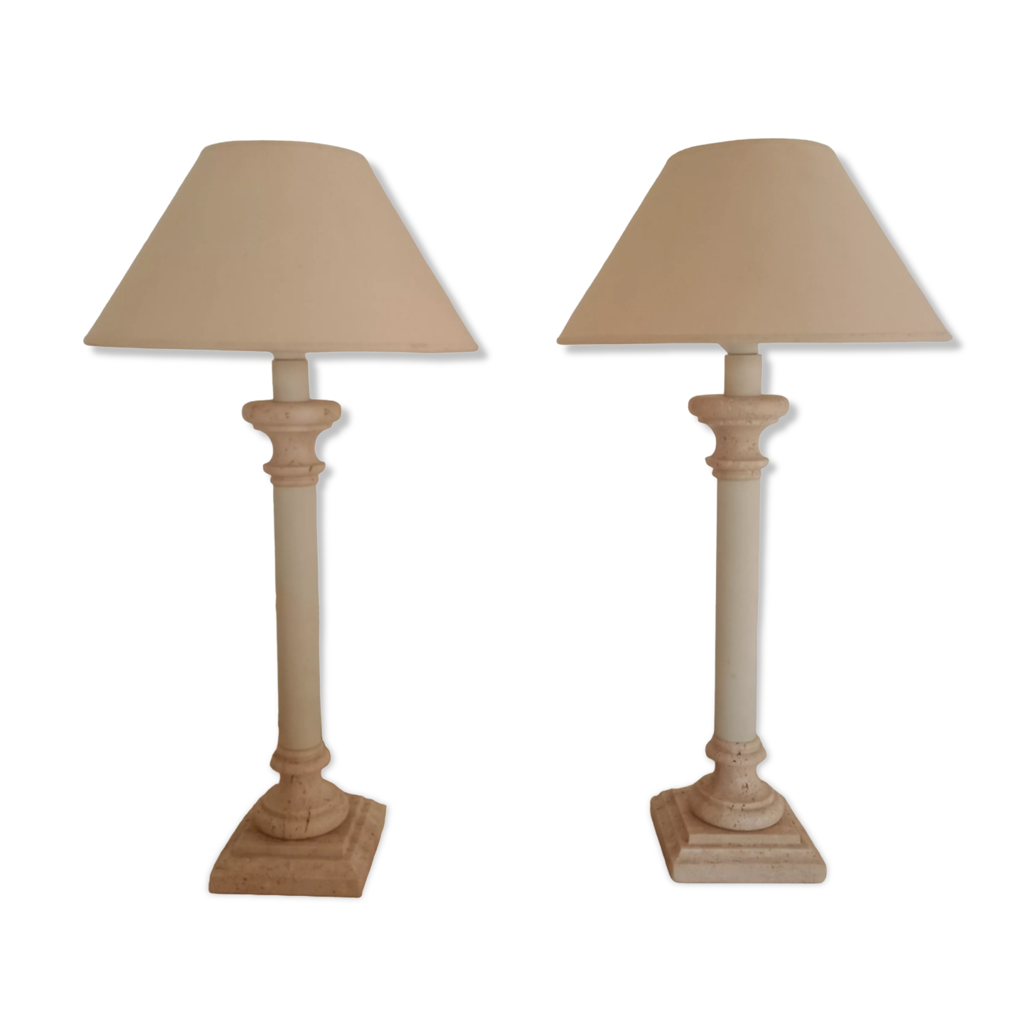 Pair of home table lamps the dolphin