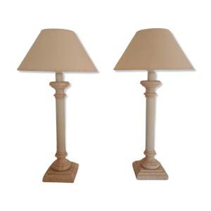 Paire de lampes à poser - dauphin