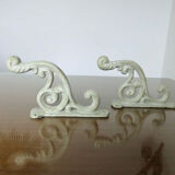 Pair of cast iron hooks nineteenth century