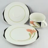 Cup under cup iris faïence Villeroy - Boch porcelain/limoges/20th/coffee cup