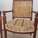 Paire de fauteuils directoire