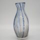 Murano Glass Vase with Blue Stripes attributed to Barovier & Toso