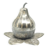 Sugar bowl, Art Deco, silver-plated brass, Szandrik, Hungary, 1930s