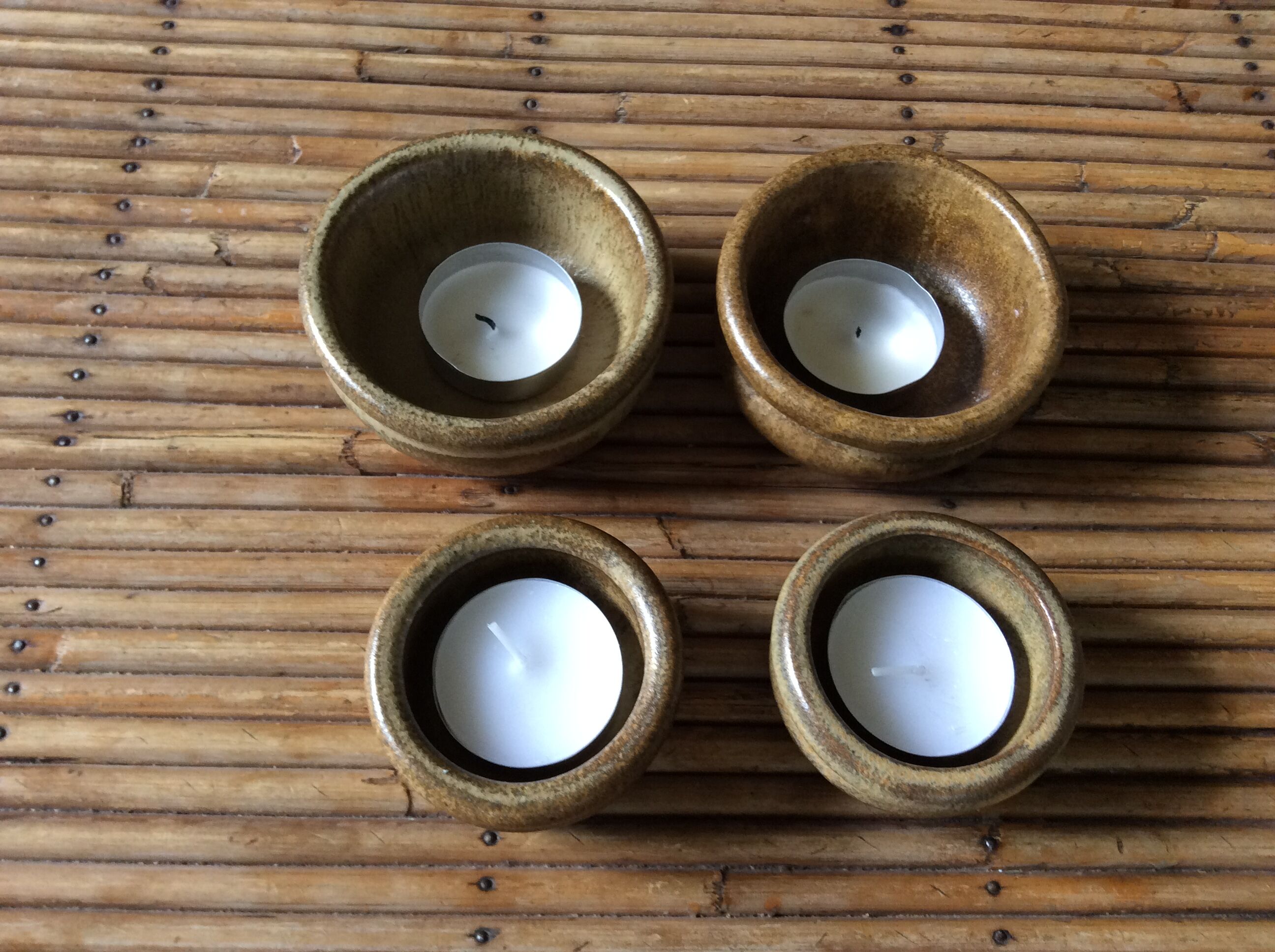 Set of 4 sandstone ramekins