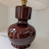 Ceramic lamp and cream lampshade