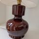 Ceramic lamp and cream lampshade