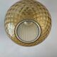 Vintage 70s smoked glass ball pendant light