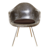 Seal Brown DAX fiberglass chair by Charles & Ray Eames for Herman Miller