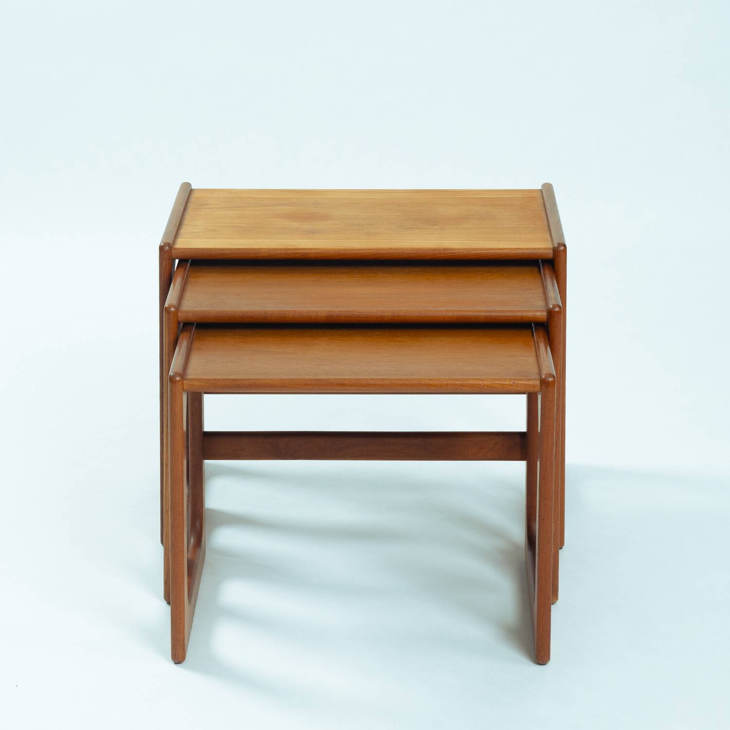 Danish teak mid century modern nesting tables Salin, Nyborg, Denmark 1960s