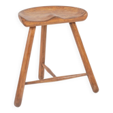 Arne HOVMAND-OLSEN - Vintage wooden stool "Shoemaker" Denmark, circa 1950