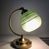 Old art deco brass lamp
