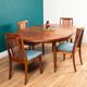 Retro teak gplan 1960s fresco dining table & 4 four chairs by victor wilkins