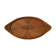 Oval wooden tray with glass and artisanal marquetry from the 70s.