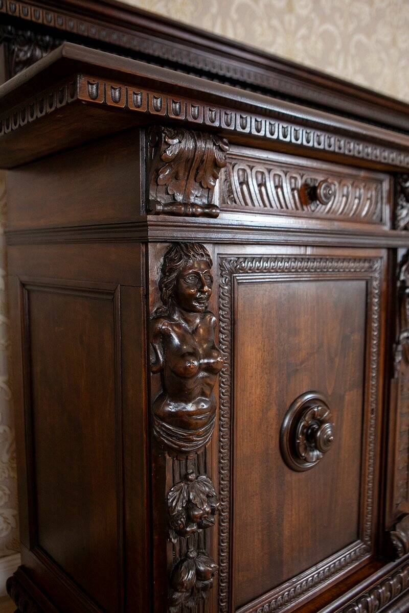 Renaissance Revival Sideboard in Oak
