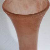 glass paste vase ruby series signed LEGRAS