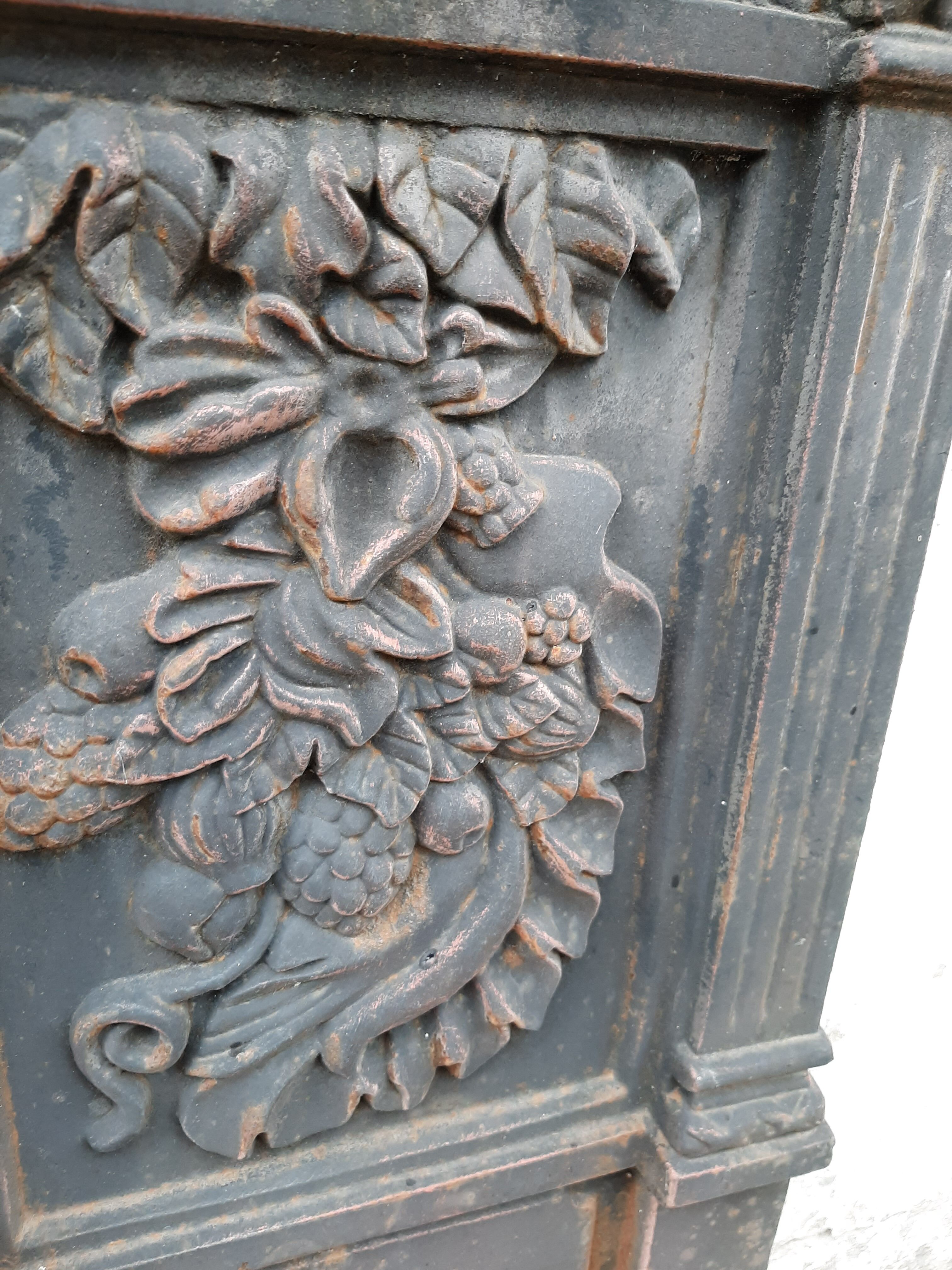 Cast-iron garden fountain