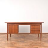 Mid-Century Danish Teak Desk by Gunnar Nielsen for Tibergaard, 1960s.