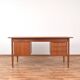 Mid-Century Danish Teak Desk by Gunnar Nielsen for Tibergaard, 1960s.