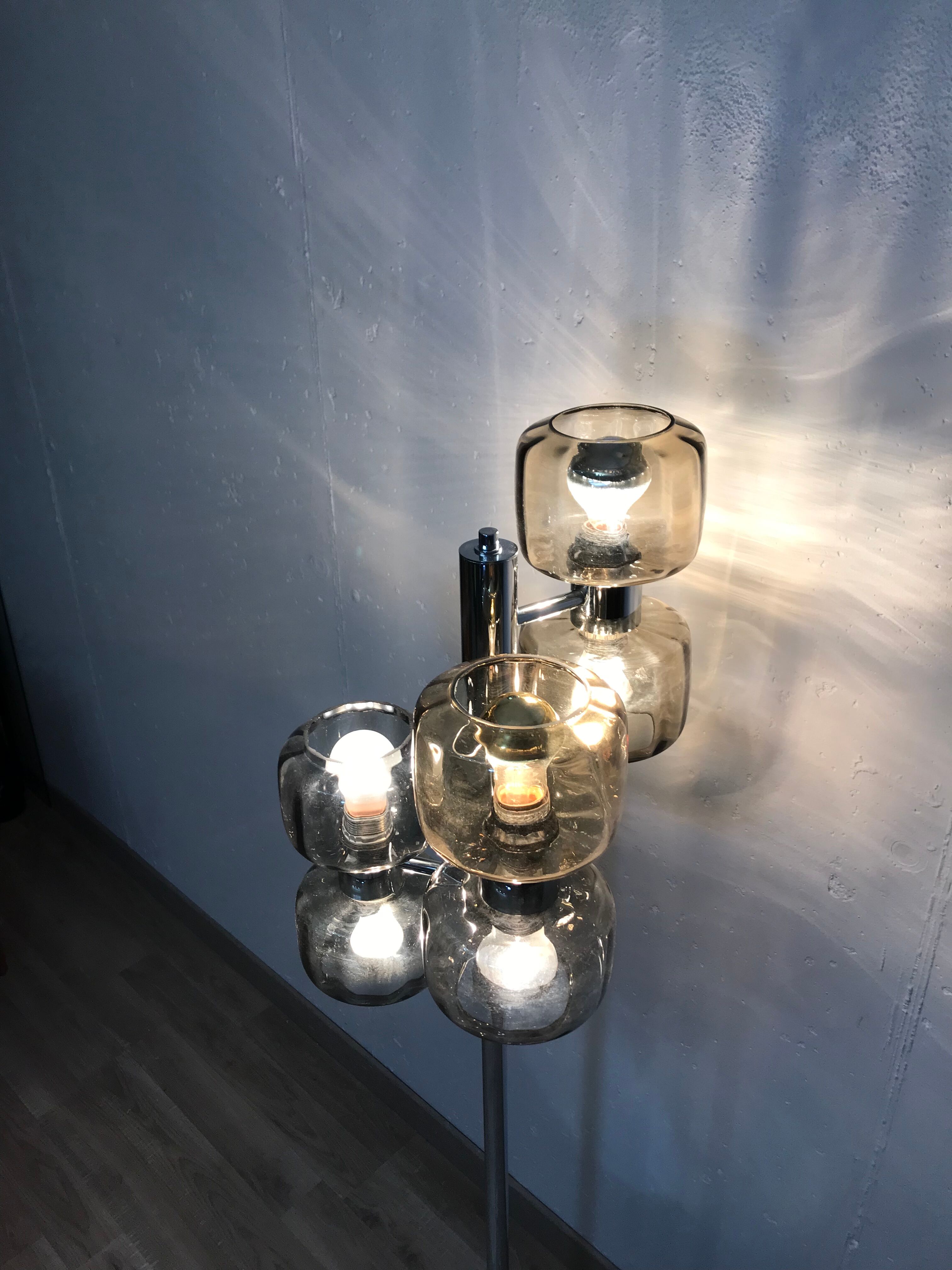 Floor lamp 6 lights 70s