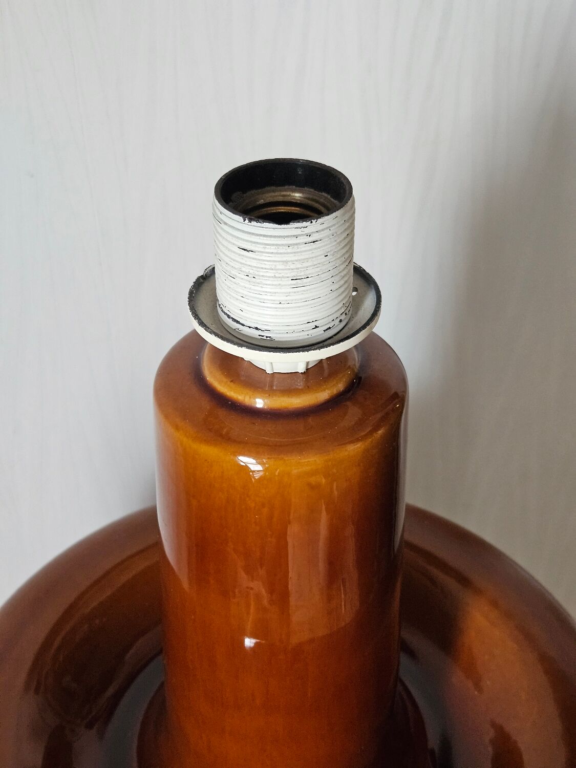 Vintage spinning top lamp base