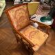 Salon 1900 signed by architect Basilé, 3 armchairs, 2 chairs, 2 ottomans.