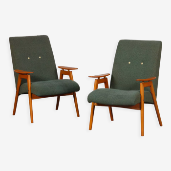 Paire de fauteuils par Jaroslav Smidek produits par Ton vers 1960