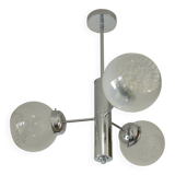 Vintage Murano Glass Pendant Lamp / Mazzega Sputnik Chandelier 1970's