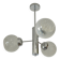 Vintage Murano Glass Pendant Lamp / Mazzega Sputnik Chandelier 1970's