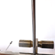 Vintage metal chandelier and carved glass