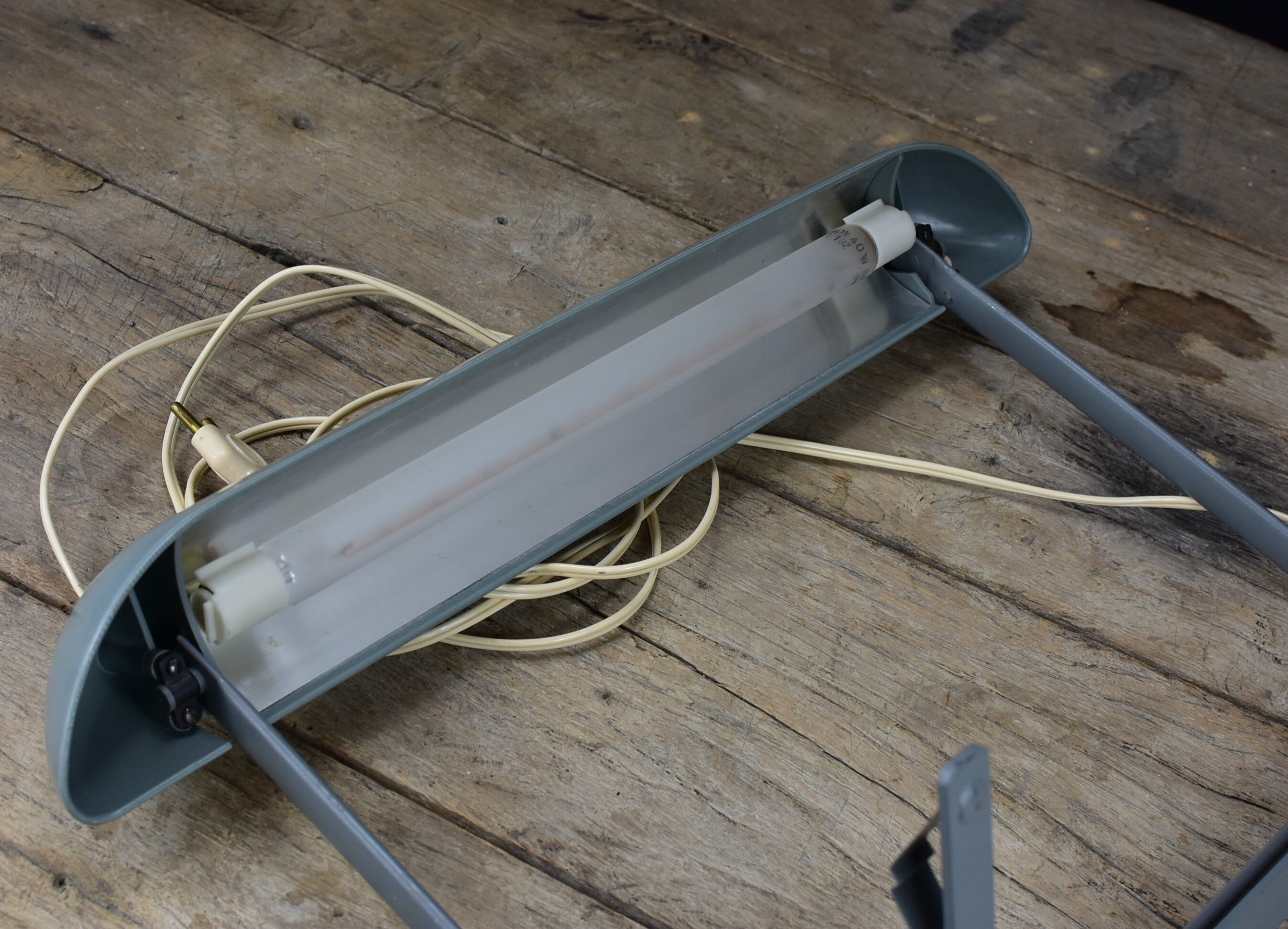 Industrial grey lamp