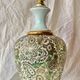 Old large porcelain lamp base - cashmere decor