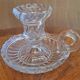 Baccarat crystal hand candle holder, Bambous Tors model