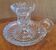 Baccarat crystal hand candle holder, Bambous Tors model